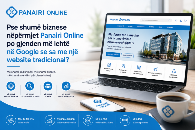 Pse shumë biznese nëpërmjet Panairi Online po gjenden më lehtë në Google se sa me një website tradicional?